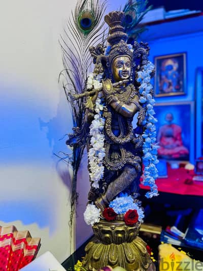 KRISHNA Panchaloha Statue - Graceful and detailed