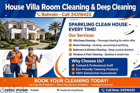 Home villha room cleaning and deep cleaning