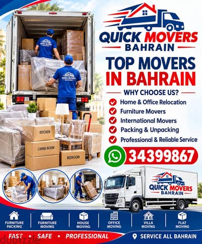 TOP MOVERS AND PACKERS IN BAHRAIN FURNITURE HOME MOVING AND SHIFTING