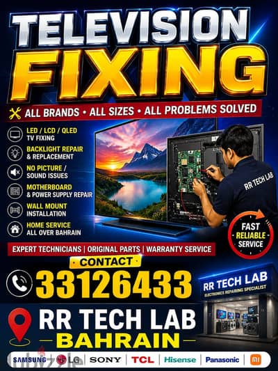 SAMSUNG,THOMSON,HISENSE,LG ALL MODLE TV REPAIRING AVAILABLE