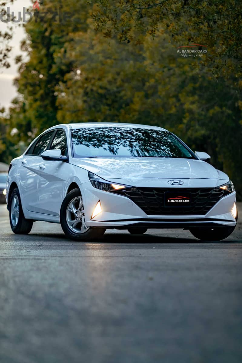 Hyundai Elantra 2023 White | Low Mileage | Full Insurance | Bahrain Sp 1