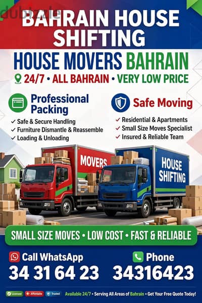 Moving shifting company and Packers sifting