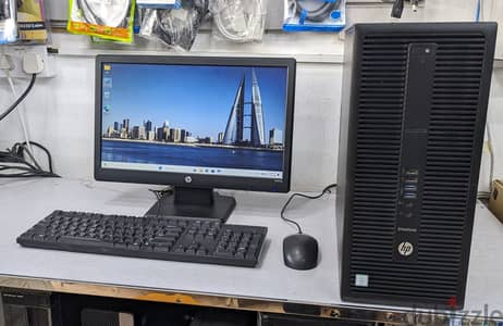 HP Core i5 6th Gen 3.2 GHz Processor Speed PC 19" LED Monitor Speaker