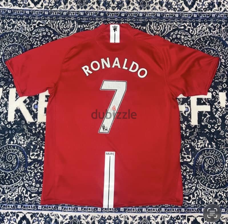 Vintage Manchester United 2007/08 Home Jersey – #CR7 1