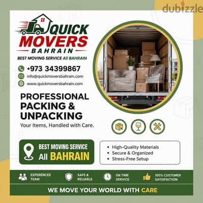 Movers and Packers Bahrain Furniture Packing Unpacking House Shifting