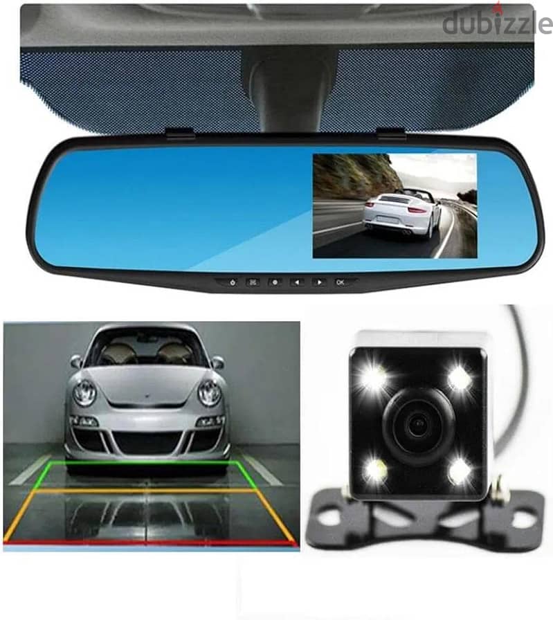 Vehicle Blackbox DVR rearview mirror dash camera 6