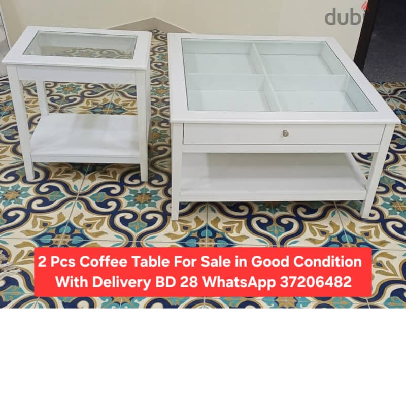 Set of 2 center table and other items for sale with Delivery 1