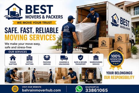 Best Movers in Bahrain villa flat office shifting