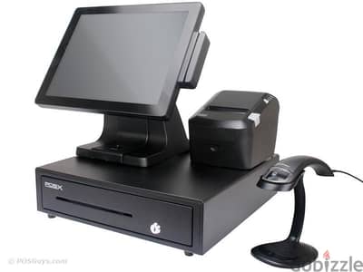 Pos machine i3 8gb ram 256 SSD printer cash drawer software barcode