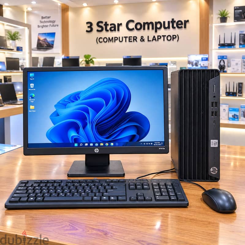HP Core i7 10th Gen (16 Core's) PC 8GB RAM DDR4 128GB M. 2 SSD + 500GB 1