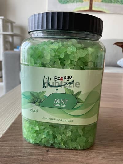 Mint bath salt