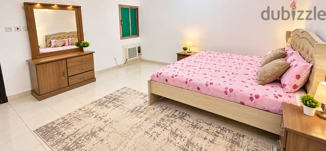 FULLY FURNISHED 1 BHK FLAT FOR RENT IN RIFFA WITH UNLIMITED EWA