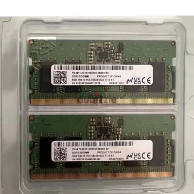 8GB DDR5 4800Mhz Sodimm Laptop RAM memory