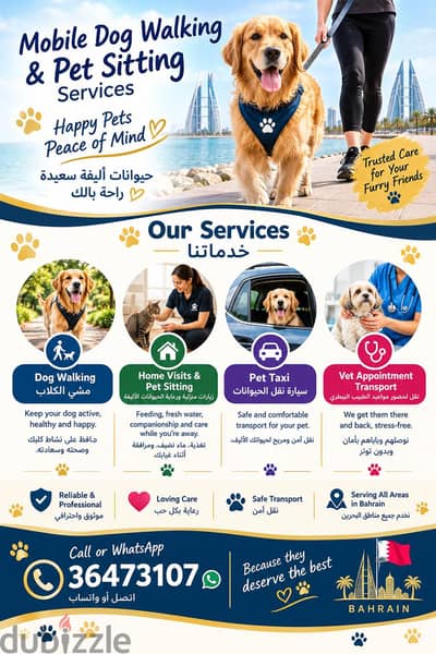 Dog walking and Pet sitting services