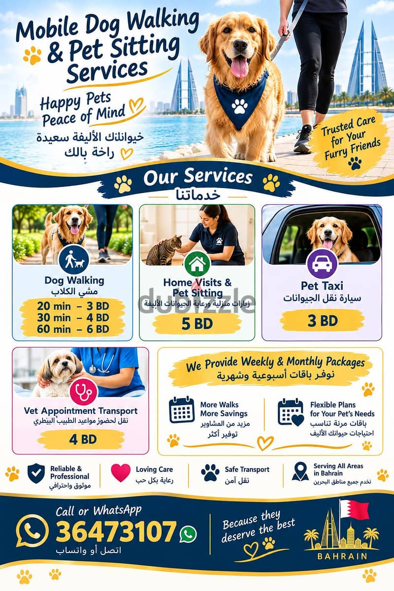 Dog walking and Pet sitting services 1