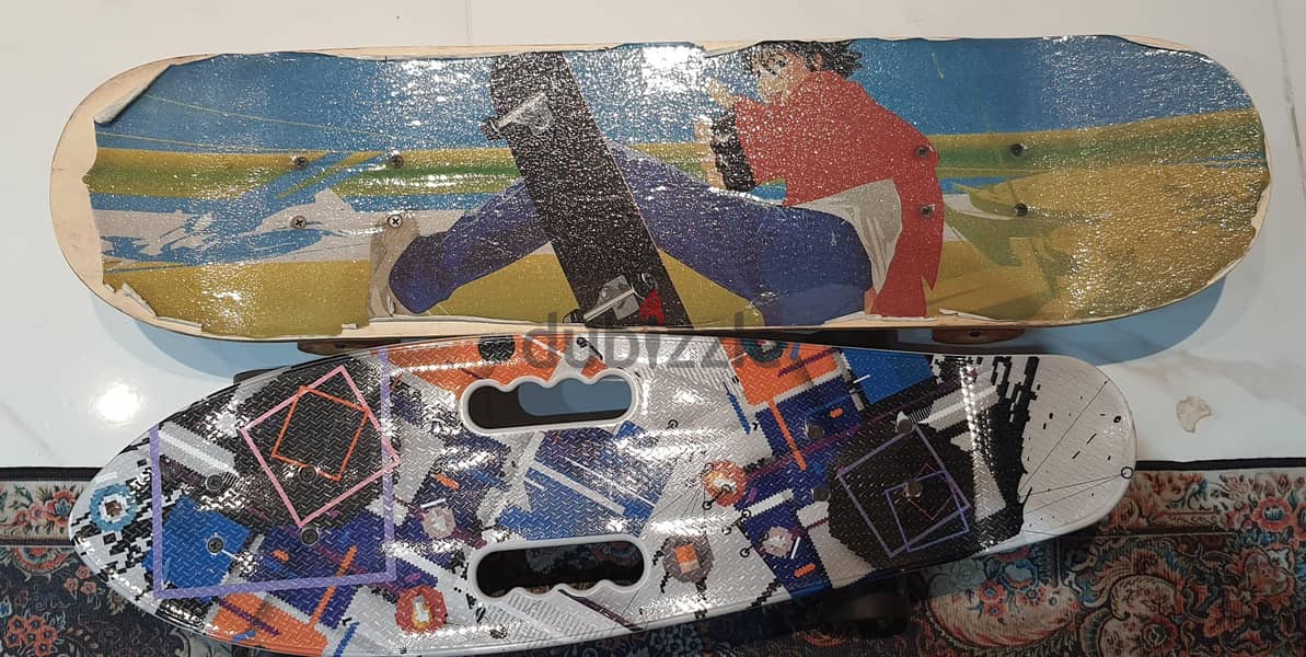 Used Skateboards for Sale – Wooden Cruiser & Heavy-Duty White Cruiser 6