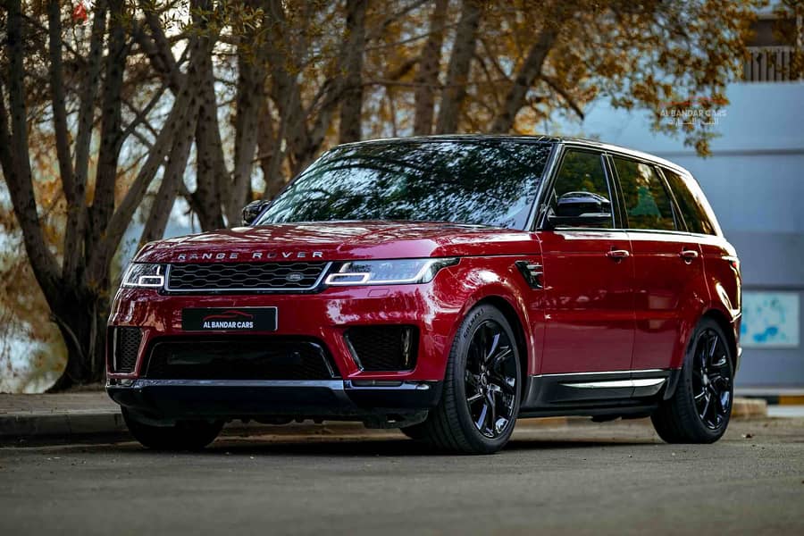 Range Rover Sport 2018 Red/Black  V6 Supercharged  Bahrain Spec 1