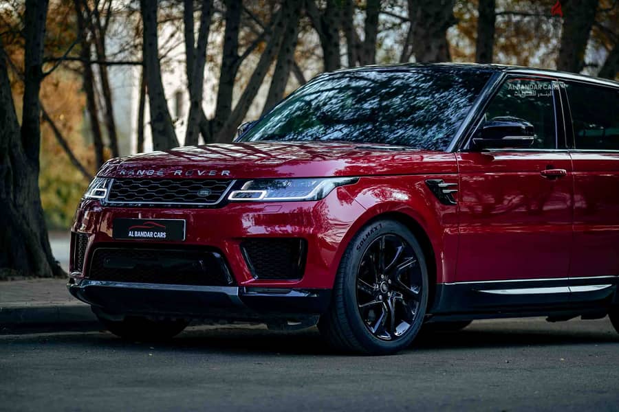 Range Rover Sport 2018 Red/Black  V6 Supercharged  Bahrain Spec 2