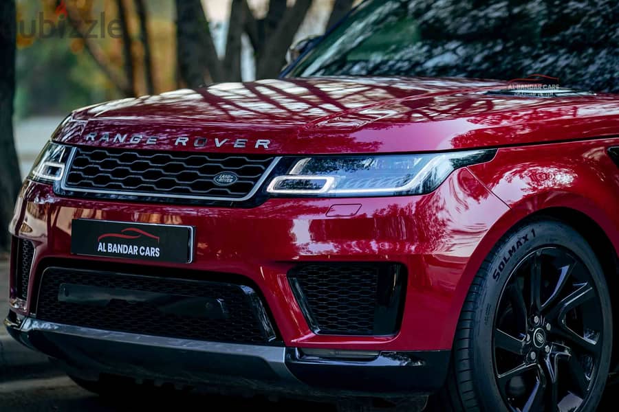 Range Rover Sport 2018 Red/Black  V6 Supercharged  Bahrain Spec 3