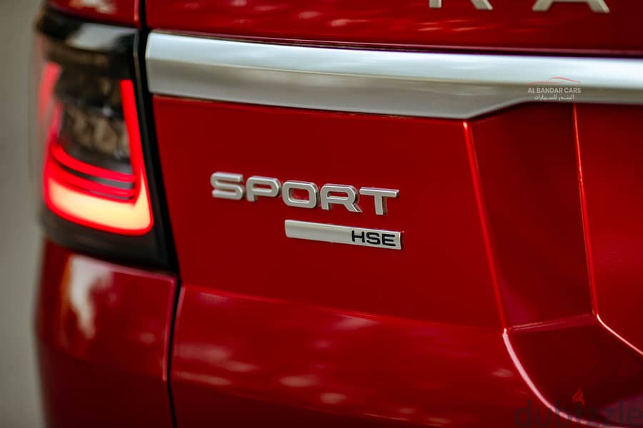 Range Rover Sport 2018 Red/Black  V6 Supercharged  Bahrain Spec 4