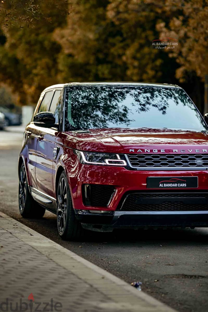 Range Rover Sport 2018 Red/Black  V6 Supercharged  Bahrain Spec 8