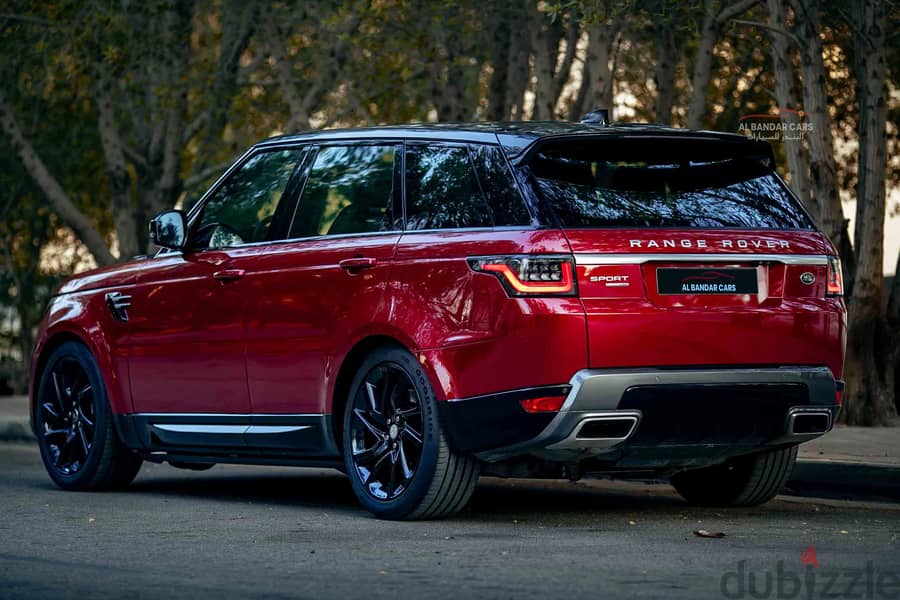 Range Rover Sport 2018 Red/Black  V6 Supercharged  Bahrain Spec 18