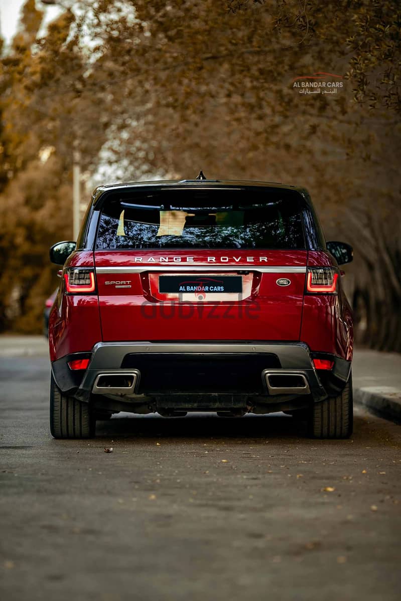 Range Rover Sport 2018 Red/Black  V6 Supercharged  Bahrain Spec 19
