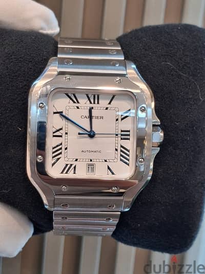 Cartier Santos Large White Dial