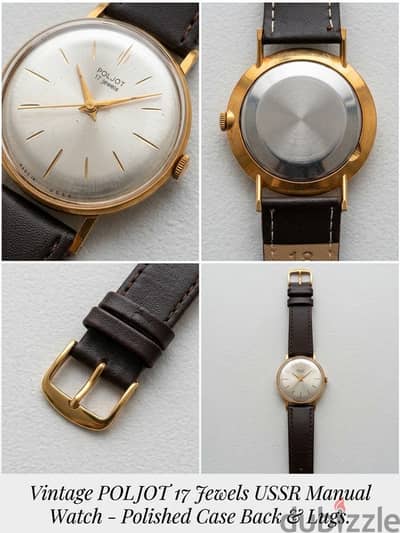 Vintage Poljot 17 Jewels Mechanical Watch USSR