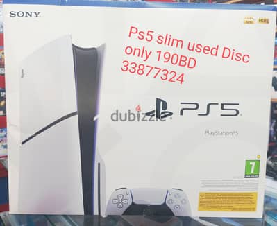 playstation 5 slim disc used