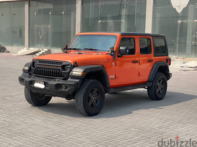 Jeep Wrangler Sport 2018 Orange 1