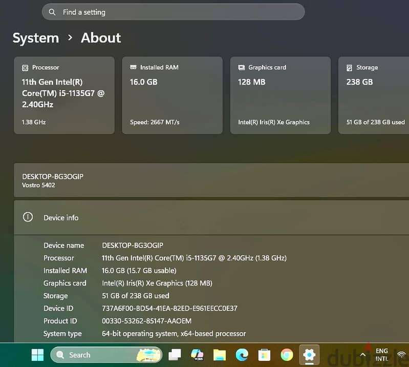 Dell Vostro 14” 11th gen, Like New Condition 1