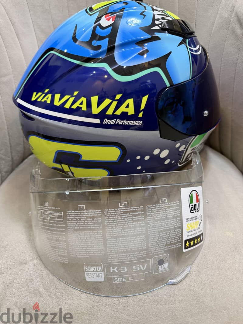AGV K-3 SV Valentino Rossi – Vía Vía Edition  8