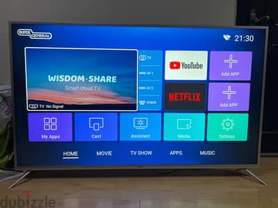 super general 65 inch smart tv good condition price 90 bd