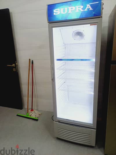 Supra single-door glass display chiller