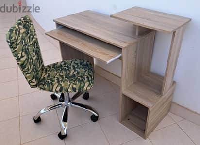computer desk and chair
