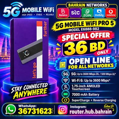 5G Mobile WiFi Pro 5 WIFI 6 powerful battery 7000mAh