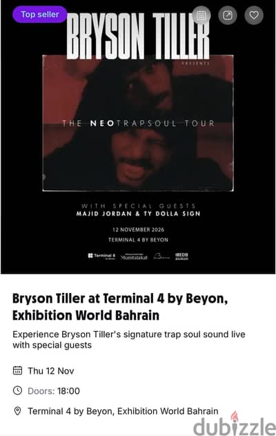 Bryson tiller ticket