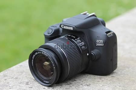 canon 2000D DSLR camera with Wi-Fi connection