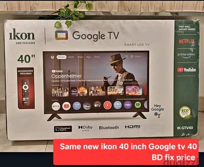 same new 40 inch google tv 40 bd last msg 3670 8372 wts ap no call