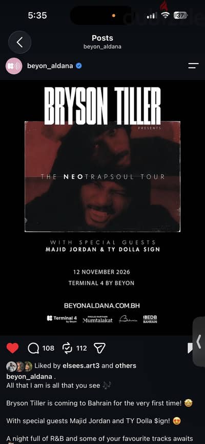 Bryson tiller tickets for sale premium section B3