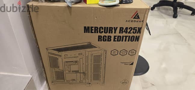 litly used acegeek mercury case only 50bhd with fans installed