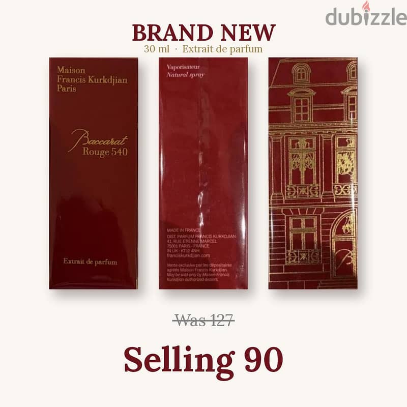 Brand new Baccarat perfume 2