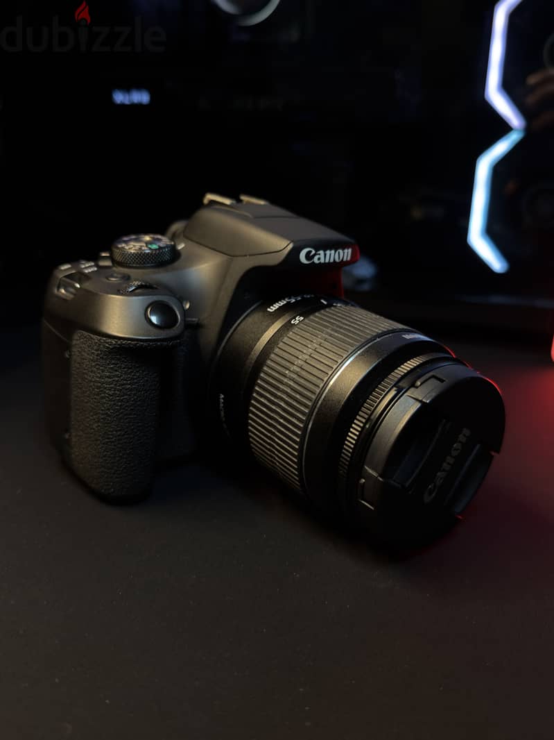 Canon2000d+2lenses 55-250mm+nd filter and camera accessories 3