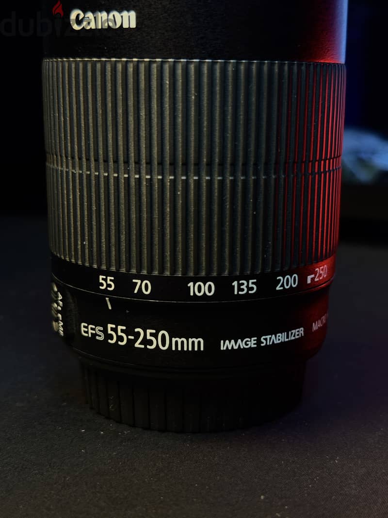 Canon2000d+2lenses 55-250mm+nd filter and camera accessories 11