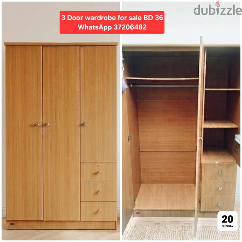 Sliding Door wardrobe and other items for sale with Delivery 7