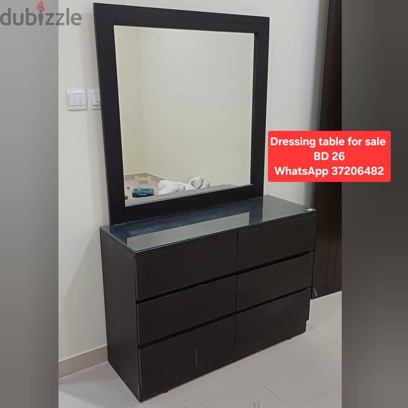180x200 Bed with good quality mattress & other items for sale 7