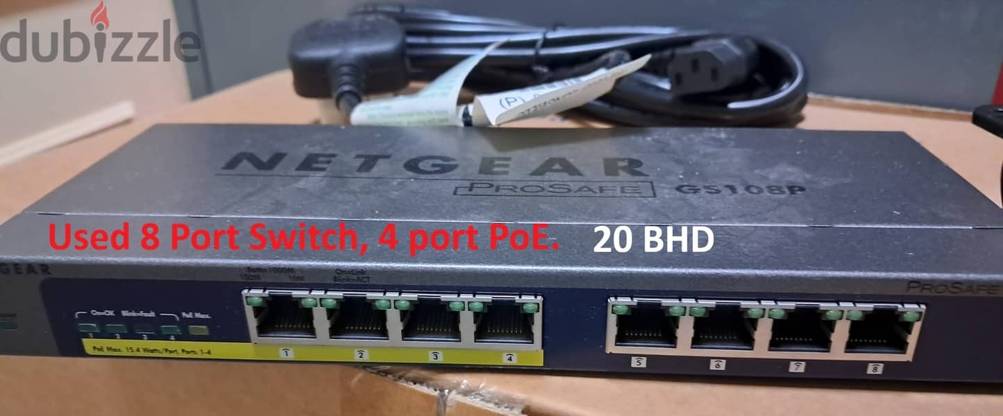 Brand new and used PoE switches for sale 1
