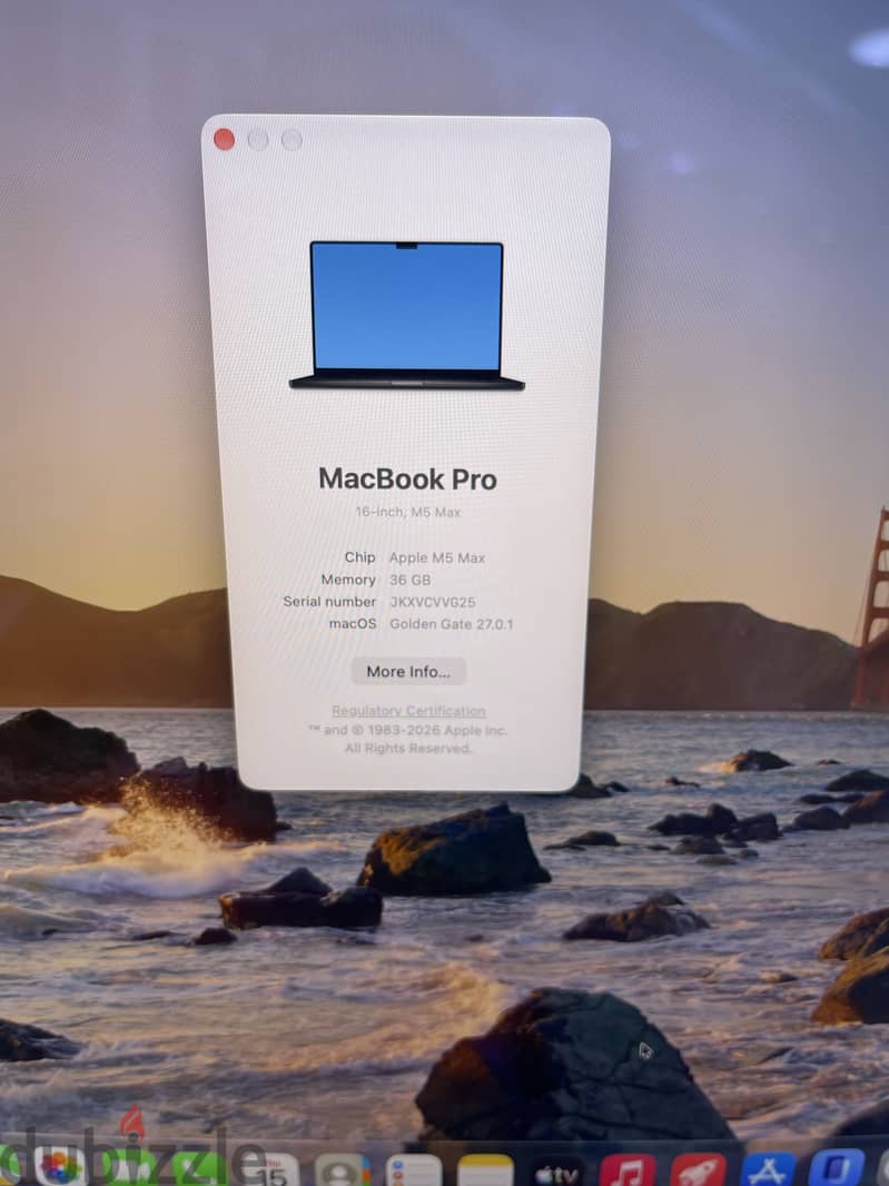 Used MacBook Pro 16inch M5 Max 36GB 2TB 4