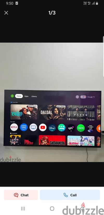 55"QLED GOOGLE TV NEW CONDITION 2025 MODEL